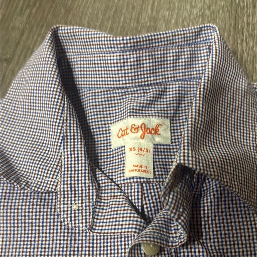Cat & Jack Blue Button Down Shirt